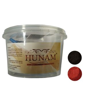 پودر پرپشت کننده مو هونام کد dbl 80 وزن 40 گرم رنگ قهوه‌ای تیره و بلوند مسی بسته 2 عددی